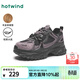 熱風(fēng)（Hotwind）【商場(chǎng)同款】輕便透氣老爹鞋通勤女鞋春秋復古增高厚底運動(dòng)鞋女 100黑紫 35 225mm