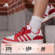 adidas ENTRAP少年感復古籃球風(fēng)板鞋男女新款阿迪達斯輕運動(dòng)   亮白/淺猩紅   41
