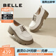 百麗（Belle）百搭牛津鞋女通商場(chǎng)同款通勤厚底小皮鞋B1Q1DCM4預售 米色 35 (225mm)