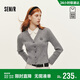 森馬（Semir）商場(chǎng)同款|森柔針織開(kāi)衫女冬季襯衫領(lǐng)假兩件2025毛衫101725107022