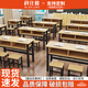 科仕隆 學(xué)校課桌椅中小學(xué)生雙層課桌輔導班培訓桌補習班抽屜課桌椅直銷(xiāo) 雙人桌120*40*74+2凳