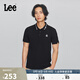 Lee商場(chǎng)同款25新品標準版翻領(lǐng)101+小刺繡Logo男短袖polo衫休閑潮