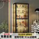 信京手辦展示柜玩具模型展示架泡泡瑪特收納陳列柜帶燈透明玻璃柜子