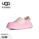 UGG夏季新款女士厚底包頭帆布款半拖鞋炫金克羅格休閑鞋 1175295 PKD | 粉鉆色 37
