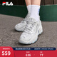 斐樂(lè )（FILA）官方掠奪者2女鞋男鞋情侶跑步鞋季老爹鞋時(shí)尚復古運動(dòng)鞋 雨霧灰-NC【女款】 37.5