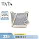 他她（TATA）女包2026夏季新款包包商場(chǎng)同款時(shí)尚百搭水桶包X3567BX6 蘭白/米 F