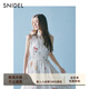 SNIDEL【精英衣櫥】蝴蝶結系帶荷葉邊無(wú)袖連衣裙SWFO252071 花朵圖案 L (2)