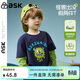 ASK JUNIOR【假兩件】?jì)和L(cháng)袖T恤26春中大童怪獸圖案小童打底衫男童上衣
