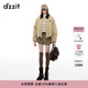 DZZIT【高顏值羽絨】地素冬季燈芯絨牛仔美拉德巴恩風(fēng)外套女 土黃色 M