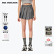 ANN ANDELMAN【BLACKPINK金智秀同款】不規則打褶西裝裙短裙百褶a字半身裙 深灰色 XS