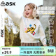 ASK JUNIOR女童毛衣2025冬裝新品兒童加厚保暖套頭毛衫小童卡通提花毛衣