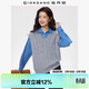 佐丹奴針織馬甲女春季新款絞花鏤空寬松V領(lǐng)疊穿針織背心05355710