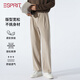 埃斯普利特（Esprit）休閑褲男四季寬松字母刺繡直筒闊腿西褲簡約時尚易打理通勤長褲