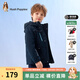 暇步士（Hush Puppies）童裝兒童外套秋冬季新款男女大童簡(jiǎn)約時(shí)尚加厚風(fēng)衣外套 藏藍 110 cm
