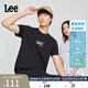 Lee標準版圓領(lǐng)Logo印花涼感輕薄男女同款短袖T恤休閑LUT009842202 白色（尺碼偏大，拍小一碼） XL
