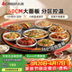 志高（CHIGO）【分區控溫】暖菜板 熱菜板保溫板飯菜加熱板2025新款家用多功能保溫圓形可旋轉桌墊ZG-FQNCB60S