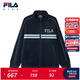 FILA斐樂(lè )兒童童裝外套2026年春季新款男童中大童戶(hù)外運動(dòng)寬松上衣 RD寶藍-NV 170