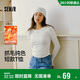 森馬（Semir）長(cháng)袖T恤女短款小心機顯瘦緊身2025發(fā)熱抓毛純色冬裝109725101010