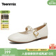 天美意瑪麗珍鞋商場(chǎng)同款女鞋復古法式百搭女單鞋2026春新款 米白 37