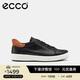 愛(ài)步（ECCO） 日常休閑百搭經(jīng)典板鞋 柔酷7號男鞋470824 黑色/棕色42 HL