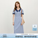 范思藍恩格紋miu系學(xué)院風(fēng)連衣裙2025夏季新款少女氣質(zhì)通勤2699 海鹽梔子藍 M
