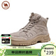 駱駝牌 戶(hù)外休閑登山鞋工裝靴厚底馬丁靴男女鞋 P14W342609 埃爾沙 42
