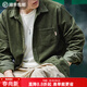 馬登工裝 美式休閑燈芯絨純棉長(cháng)袖襯衫疊穿內搭外套條絨襯衣男春 軍綠 2XL