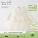戴維貝拉（DAVE＆BELLA）童裝小香風(fēng)連衣裙女童寶寶衣服兒童公主裙網(wǎng)紗裙秋冬新款小童服裝 米白 110 cm（建議身高100-110cm）