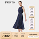 PORTS寶姿女裝春季新款氣質(zhì)通勤百褶連衣裙女ALP8D083RPP087 丈青混色 S (4)