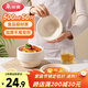 美麗雅一次性碗500ml*50只食品級餐盒 耐高溫快餐野餐打包圓形紙碗飯盒