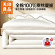 無(wú)印良品全棉蠶絲被100%蠶絲夏涼被子春秋貢緞提花空調被芯約3斤200*230cm
