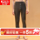 紅豆保暖褲加絨加厚棉毛褲冬男士女士磨絨加厚內穿打底褲單件秋褲 男款深灰色 185/110(XXXL)