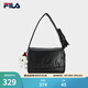 FILA 斐樂(lè )官方女包挎包冬新款時(shí)尚布丁包腋下包斜挎包單肩包 正黑色-BK XS