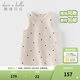 戴維貝拉（DAVE＆BELLA）兒童毛絨針織背心裙冬季新年洋氣女寶寶螞蟻絨連衣裙女童裙子 米白【現貨】 100 cm（建議身高90-100cm）