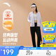 安踏易打理加絨套裝丨立領(lǐng)衛衣外套運動(dòng)長(cháng)褲兩件套女休閑針織套