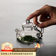 高茗 迷你玻璃小茶壺一人用小容量精致四方綠茶專(zhuān)用功夫茶具 四喜壺 150ml