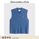 Abercrombie & Fitch經(jīng)典小麋鹿圖案美利奴羊毛混紡軟糯針織背心26春男裝120-6003 海軍藍 M (180/100A) 尺碼偏大，建議小一碼