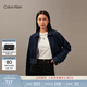 Calvin KleinJeans秋季女士經(jīng)典潮流復古美式ck拉鏈翻領(lǐng)短款潮殼牛仔外套 1BJ-牛仔深藍 XS