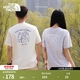 北面（The North Face）短袖T恤情侶款小熊戶(hù)外圓領(lǐng)寬松舒適透氣25新品【經(jīng)典款】|8EYN QLI/沙丘白 2XL /185