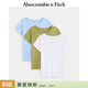 Abercrombie & Fitch經(jīng)典小麋鹿圖案美式棉質(zhì)3件組合裝短袖T恤上衣26春女裝139-5758 白色多色 S (165/88A)