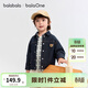 巴拉巴拉balaOne寶寶牛仔外套可愛(ài)小熊男童秋裝上衣百搭 牛仔深藍88301 100