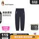 暇步士（Hush Puppies）童裝女童長(cháng)褲大童寬松休閑褲子兒童針織運動(dòng)褲 藏藍   160   
