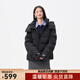 千仞崗2025新款秋冬季羽絨服女連帽外套百搭云感泡芙保暖防寒服Y318112Y