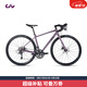 Liv麗以芙Avail AR 4-GC碳纖維前叉碟剎16速舒適女士彎把公路自行車(chē) 紫灰色 700C×445MM S 建議158-169cm