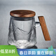 容山堂玻璃茶杯耐熱茶道杯子茶水分離泡茶杯帶蓋大容量過(guò)濾花茶杯辦公
