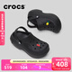 卡駱馳（CROCS）貝拉洞洞鞋沙灘鞋包頭女鞋厚底拖鞋|210062 黑色-001 37 (230mm) 38