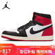 Jordan消失的飛翼AJ1 High OG男王嘉爾同款運動(dòng)鞋DZ5485-106黑腳趾43