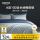 MIDO HOUSE銘都100支四件套純棉床上用品100%全棉床單被套A類(lèi)高端輕奢高級感被罩200x230cm云水藍