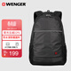 威戈瑞士軍刀14英寸雙肩包電腦包商務(wù)背包黑色出差