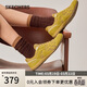 斯凱奇（Skechers）明星同款閃穿德訓鞋女士復古賽車(chē)鞋薄底鞋休閑板鞋104783
